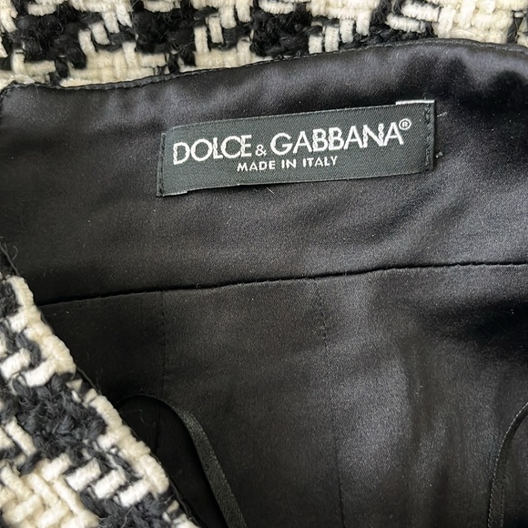 Dolce & Gabbana Pied De Poule Wool Long Macro Maxi Skirt - Picture 10 of 12